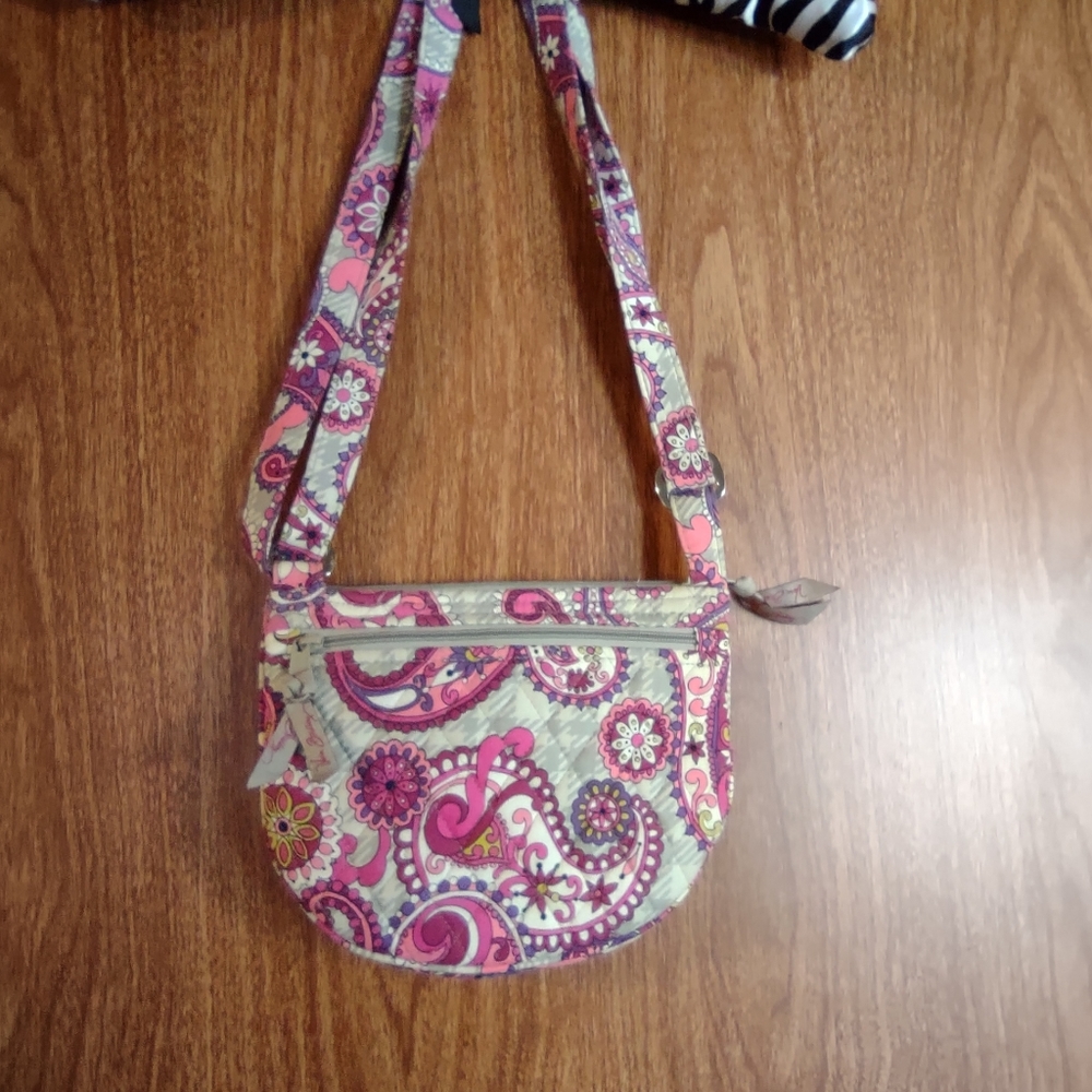 Paisley meets plaid crossbody Vera Bradley quilted purse